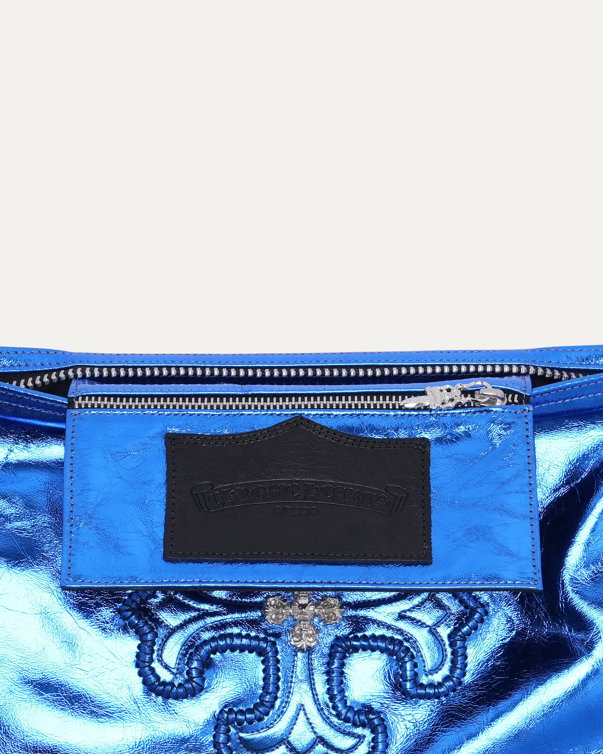 Filigree Plus Cross Embellished Pouch