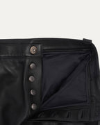 Fleur Knee Leather Carpenter Pants