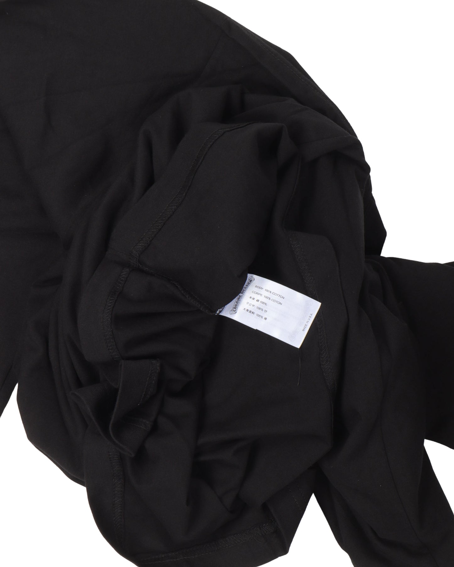 Tonal Neck Logo Long Sleeve T-Shirt