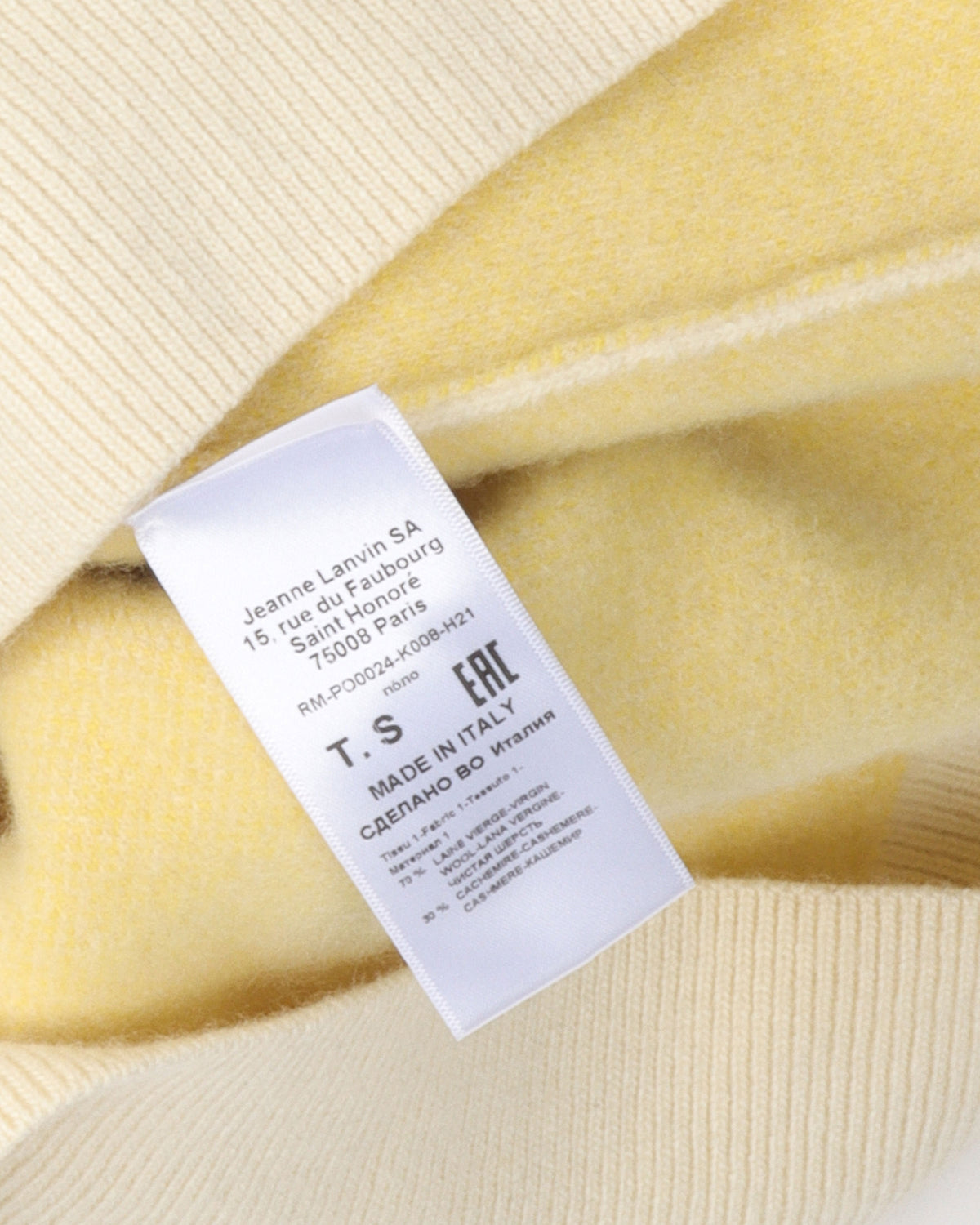 James Rosenquist Wool Cashmere Blend Sweater