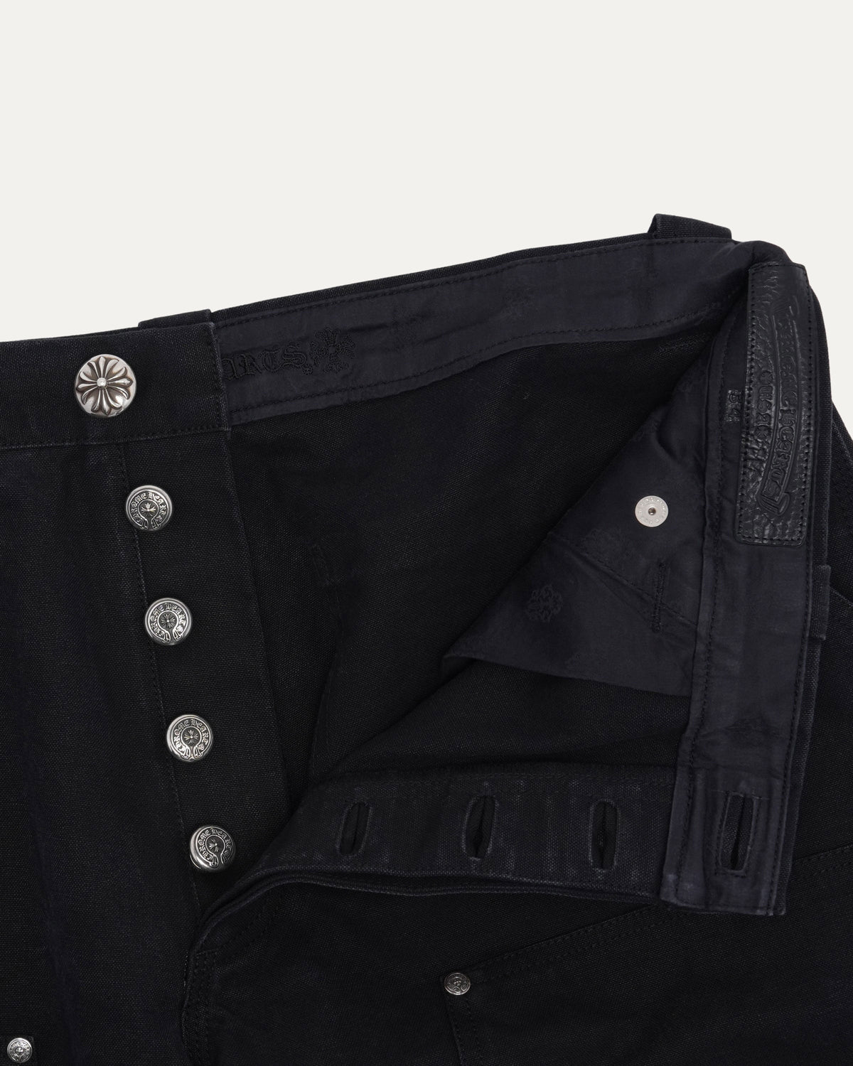 Double Knee Cross Patch Shorts
