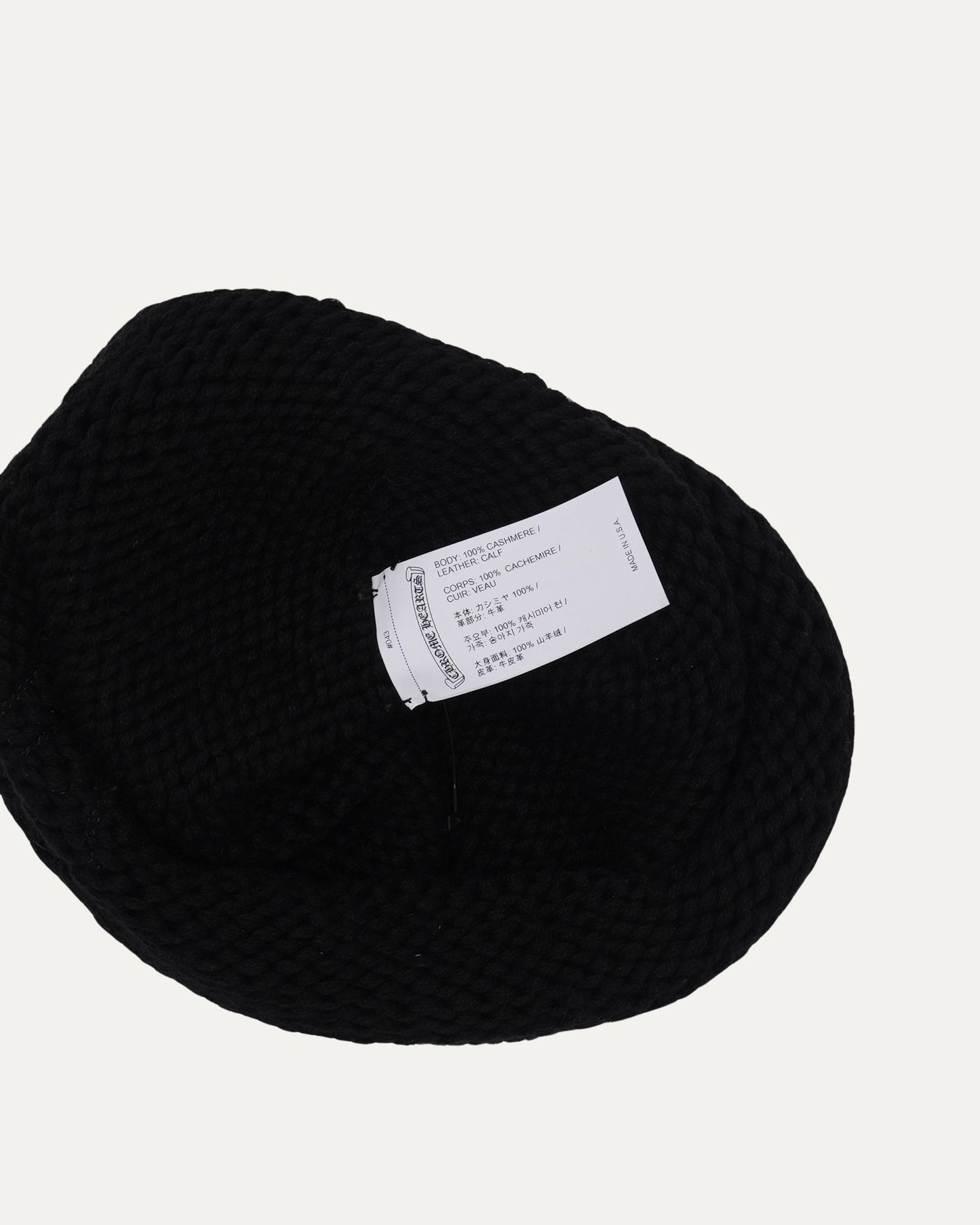 Cashmere Cross Patch Beanie