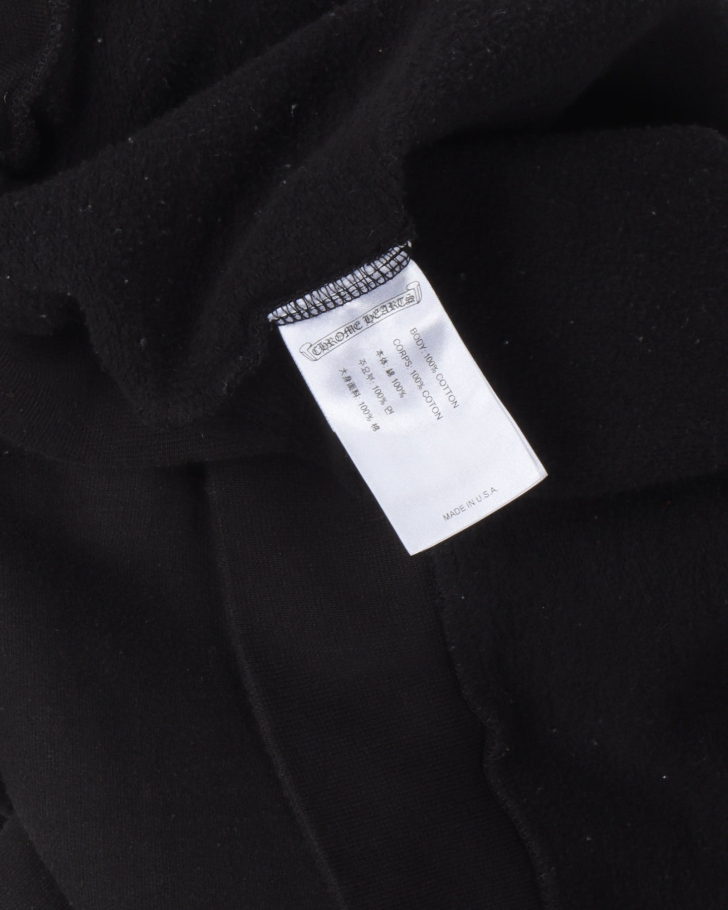 Plus Cross Logo Zip Up Hoodie