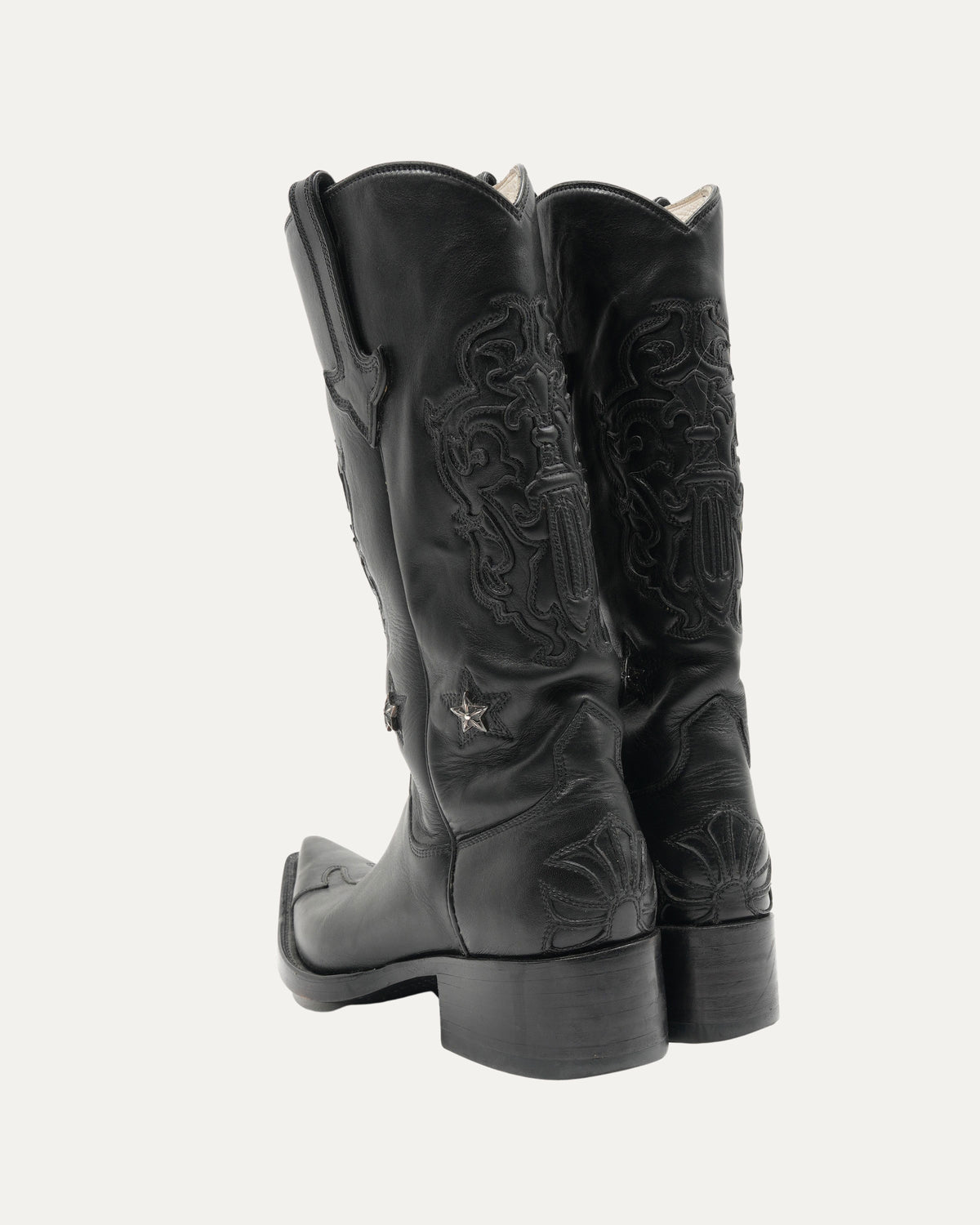 Star Embellished Western Cowboy Boots