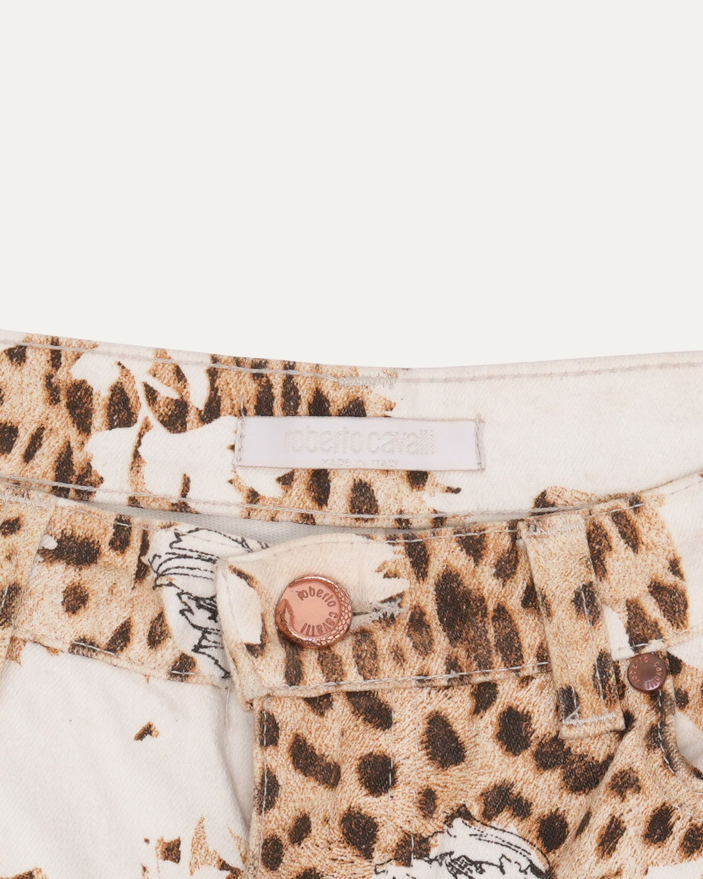 Leopard Detail Jeans