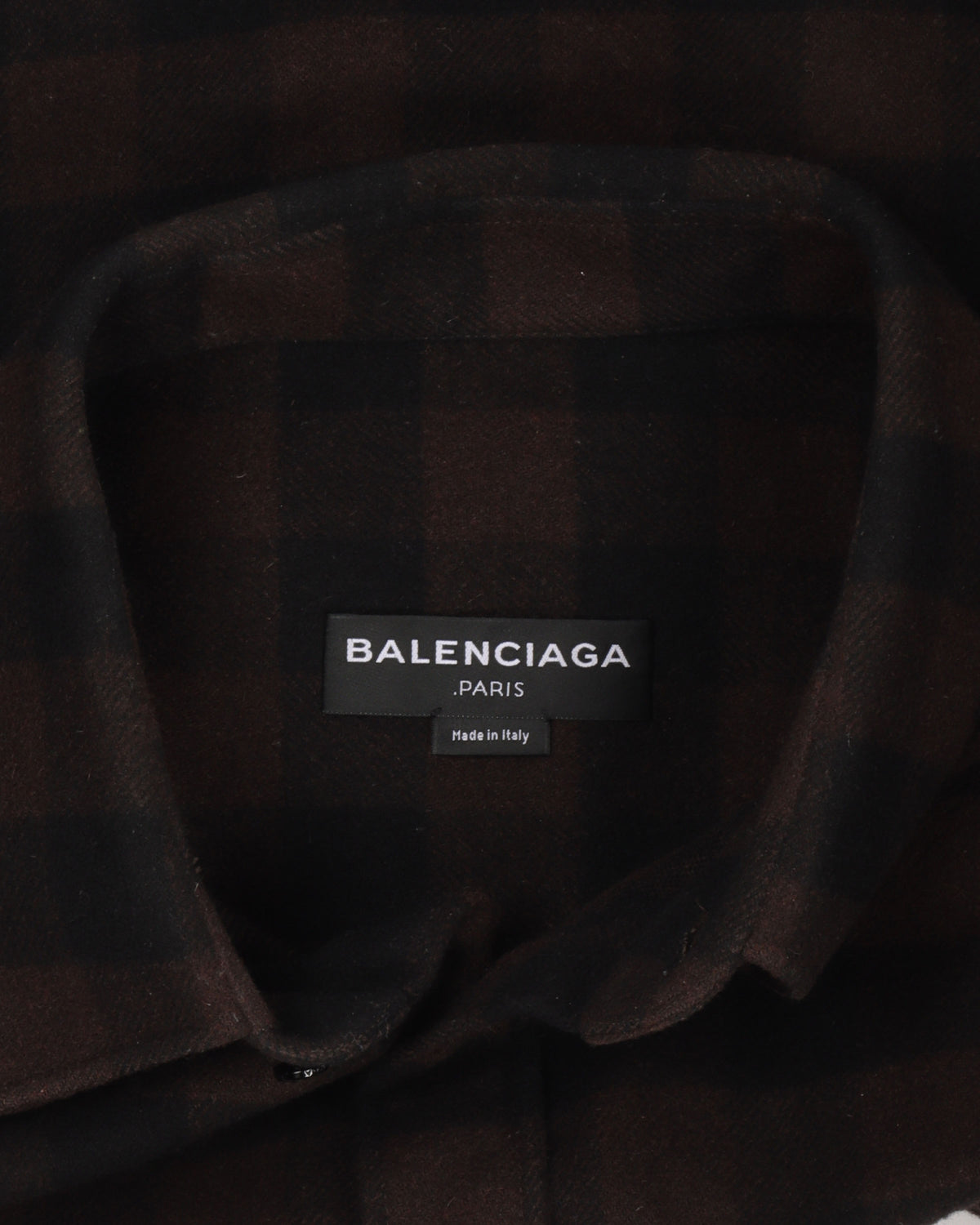 Padded Shoulder Flannel Shirt