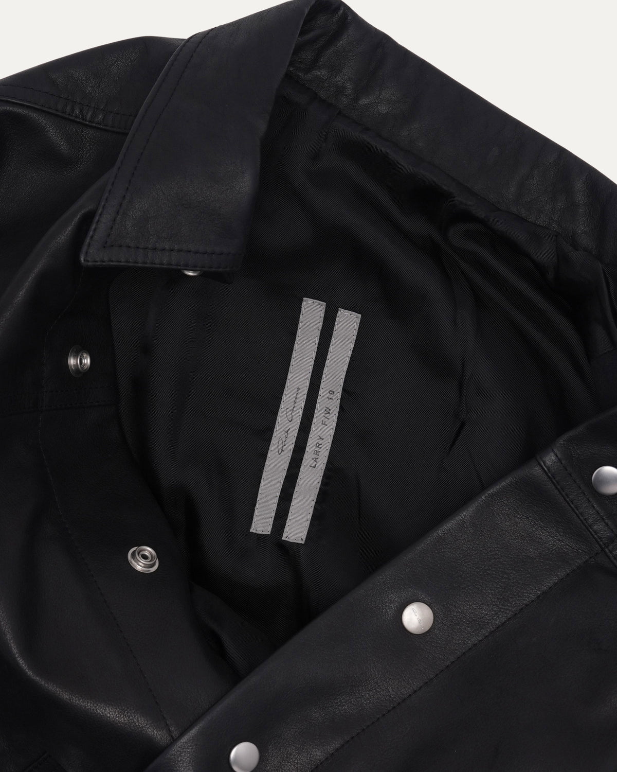 FW19 LARRY Leather Worker Jacket