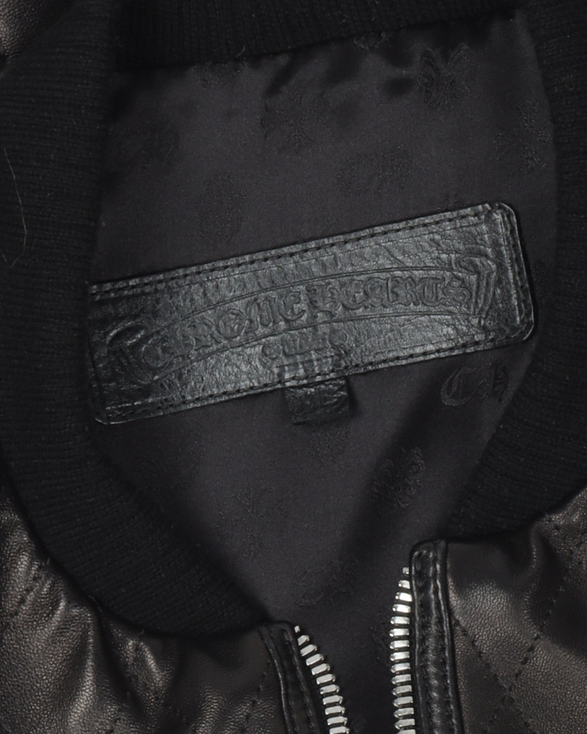 Quilted Leather Cross Patch Vest