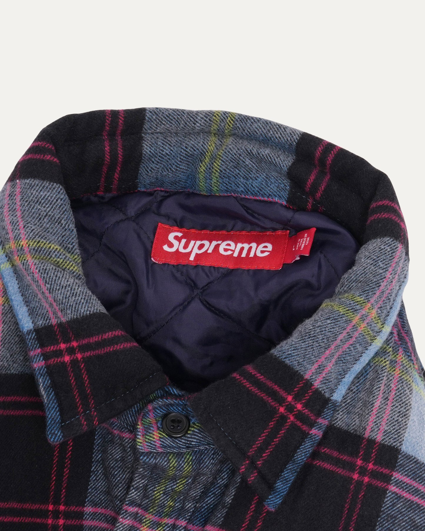 Quilted Plaid Shirt