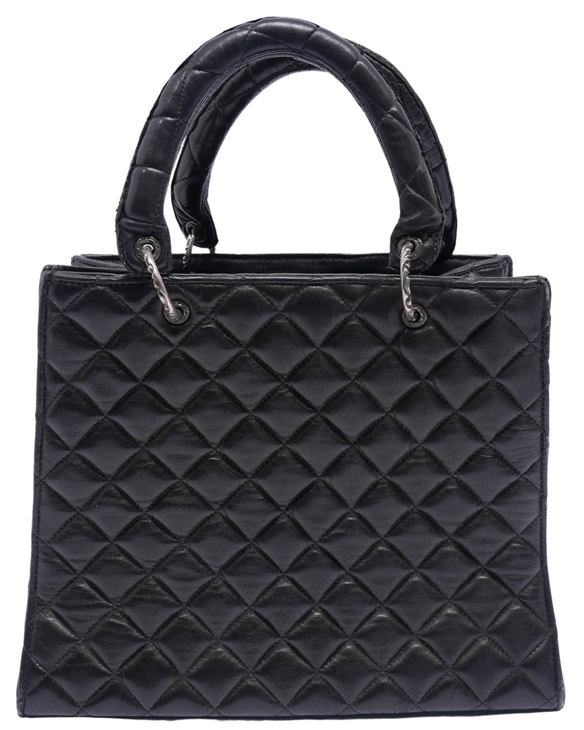 Quilted Leather Tote Bag