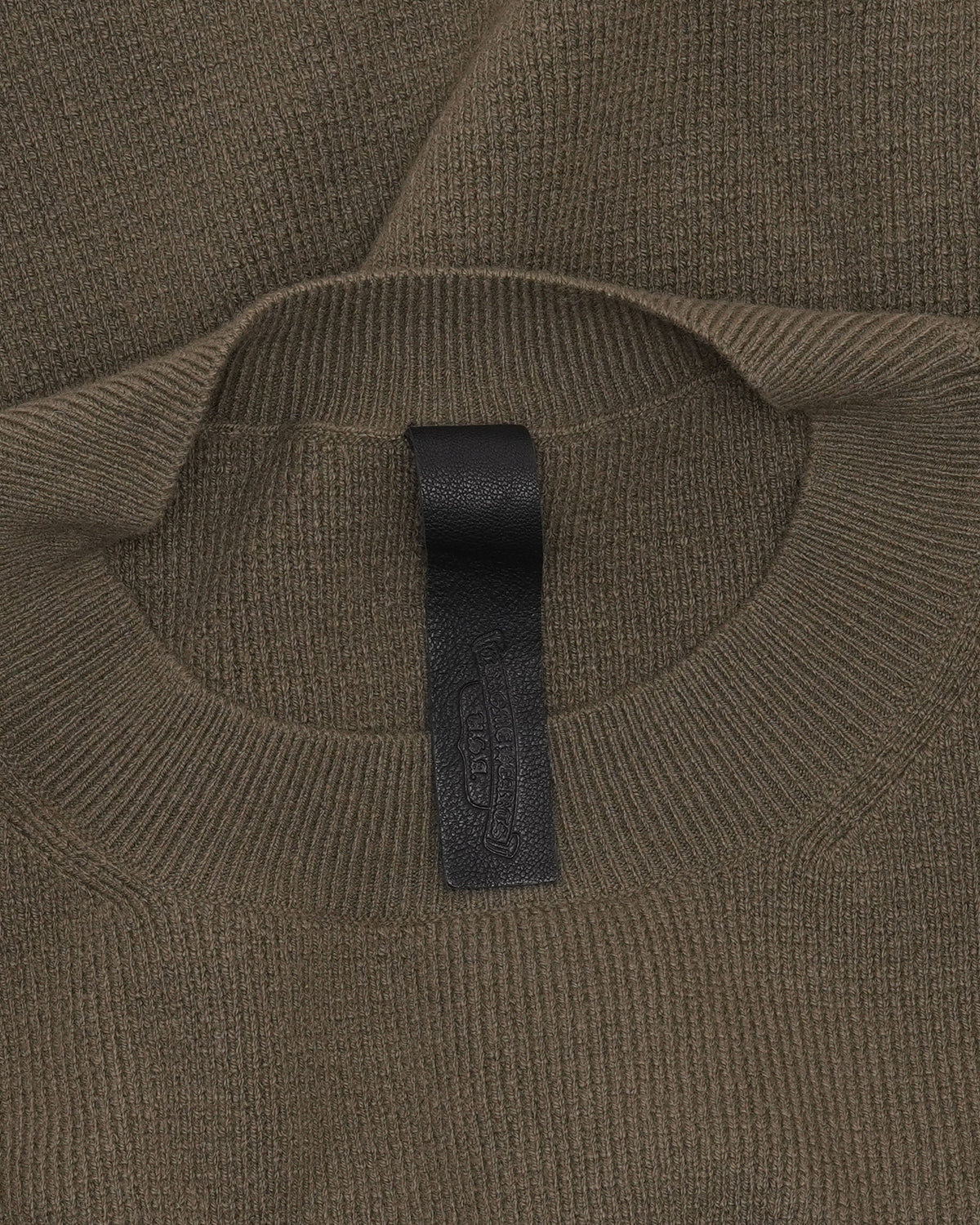 Cashmere Blend Vine Dagger Embroidered Crewneck Sweater