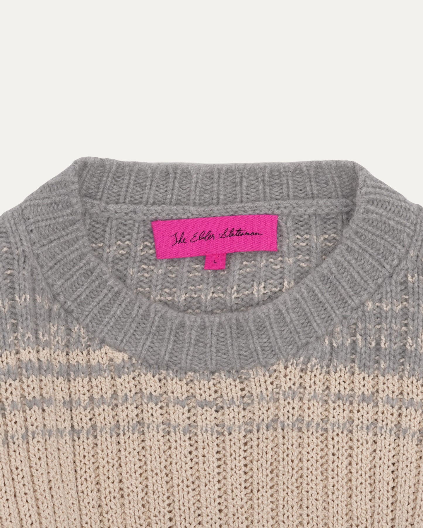 Striped Cashmere Blend Sweater