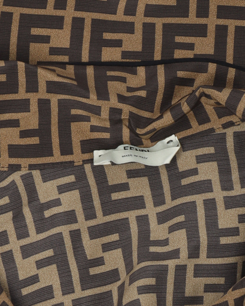 Monogram Silk Pajama Shirt