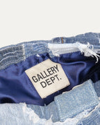 Merci Distressed Upcycled Denim Shoulder Bag