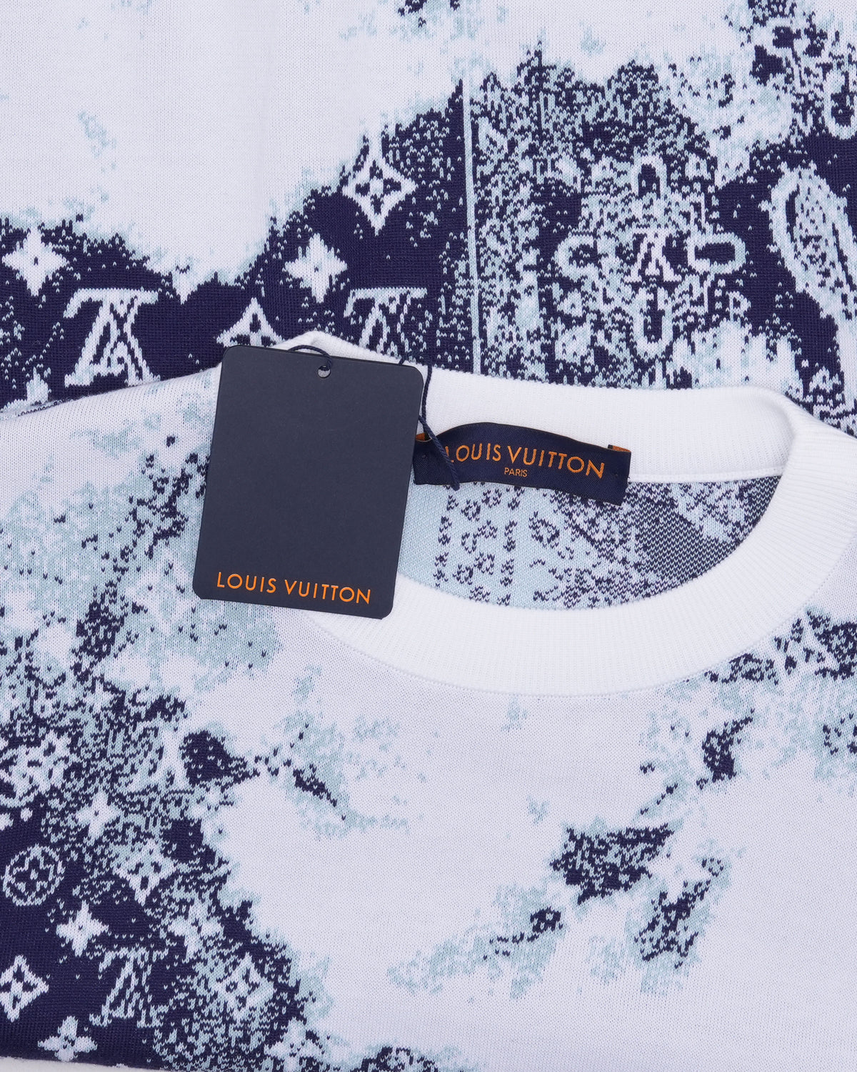 Bandana Monogram Intarsia Knit Sweater