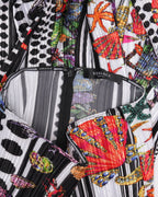 Pleated Sea Life Printed Pants