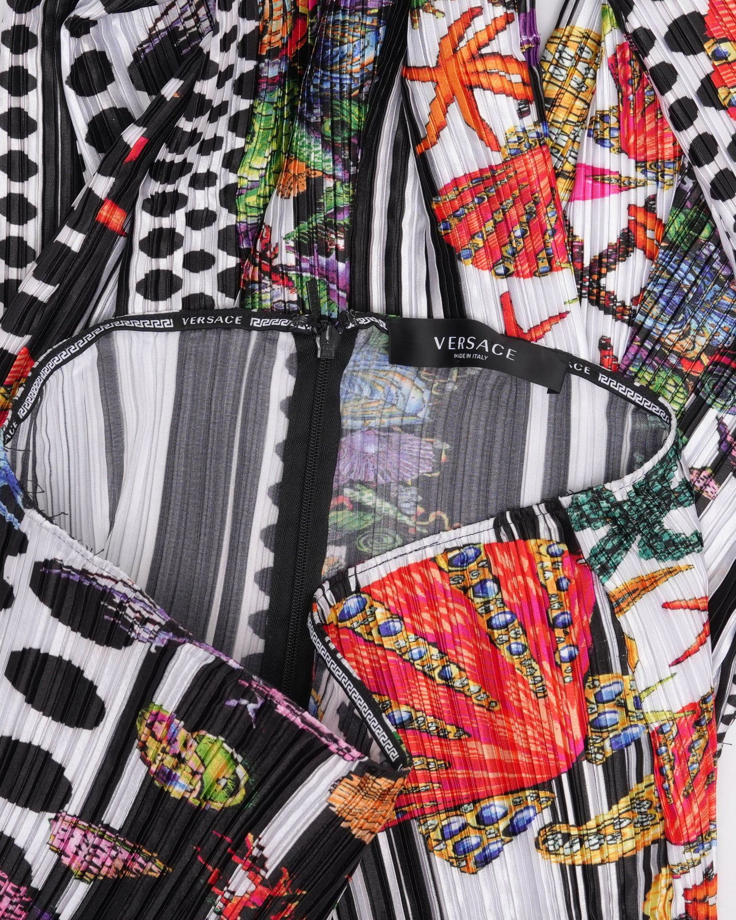 Pleated Sea Life Printed Pants