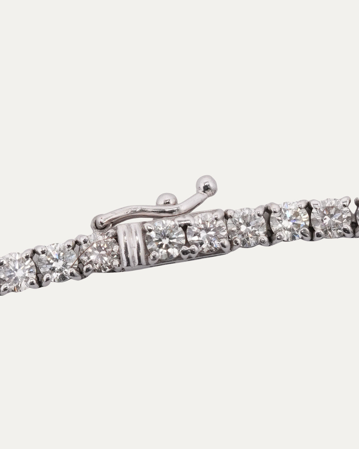 Invisible Setting Natural Diamond Tennis Chain Necklace