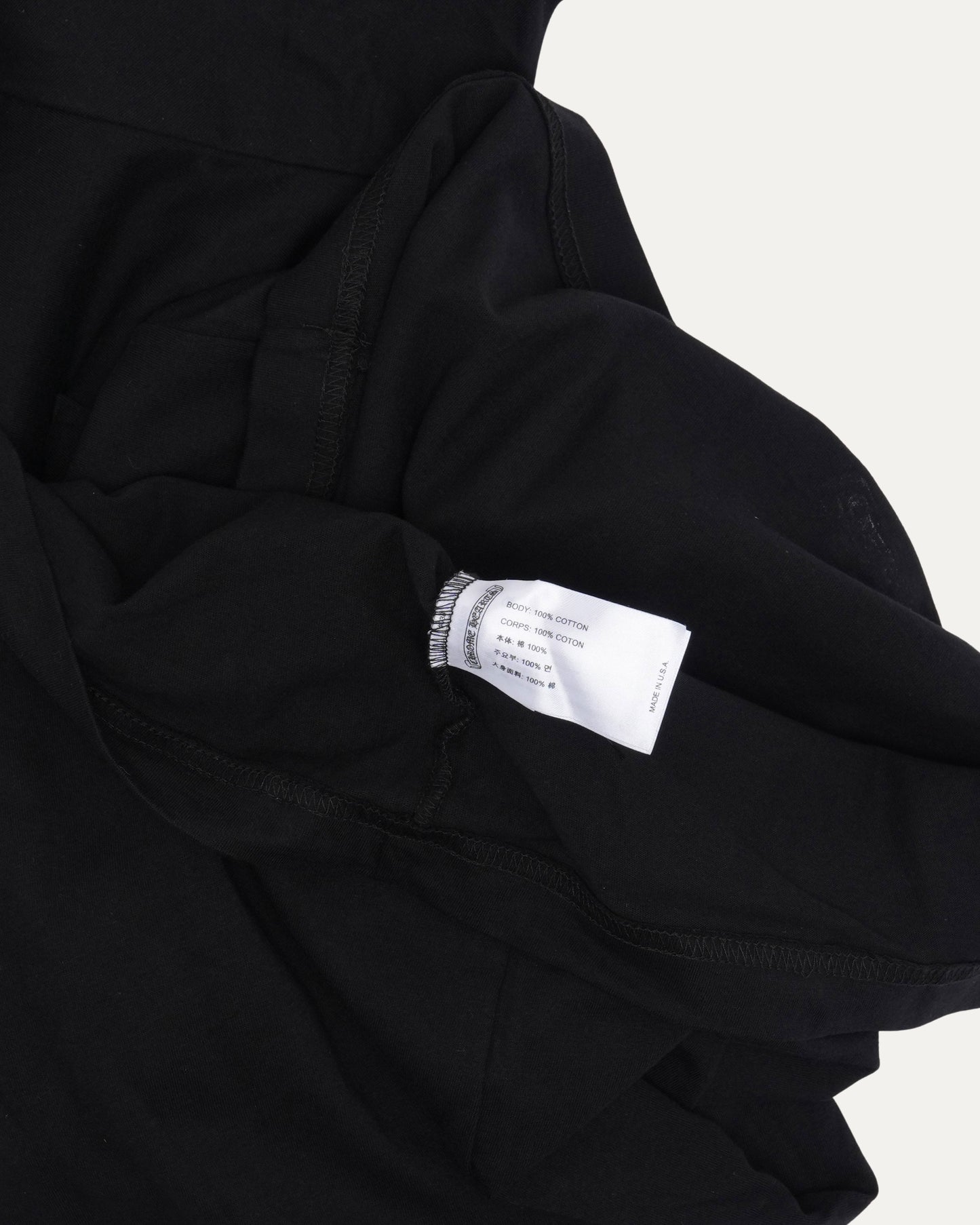 Neck Logo Long Sleeve Pocket T-Shirt