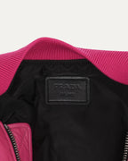 Oversized Pouch-Detail Bomber Jacket