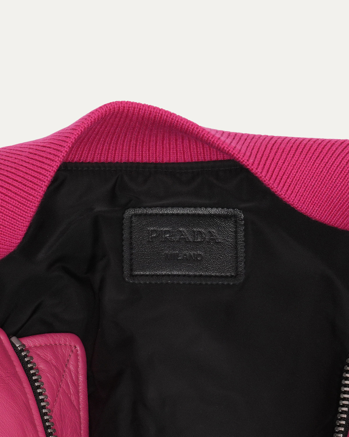 Oversized Pouch-Detail Bomber Jacket