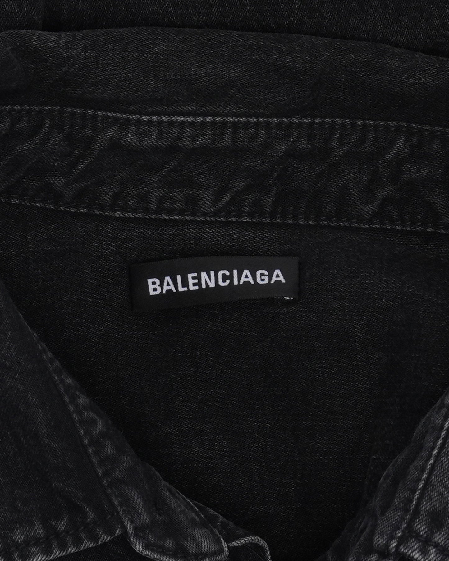 Back Logo Denim Shirt