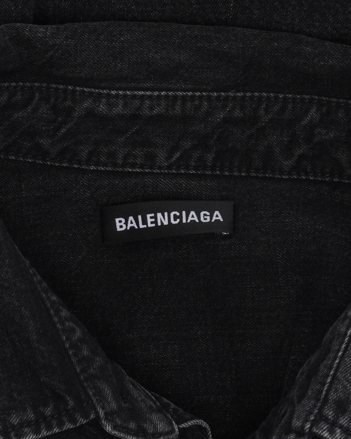 Back Logo Denim Shirt