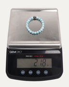 6mm Larimar Plus Ball Bead Bracelet