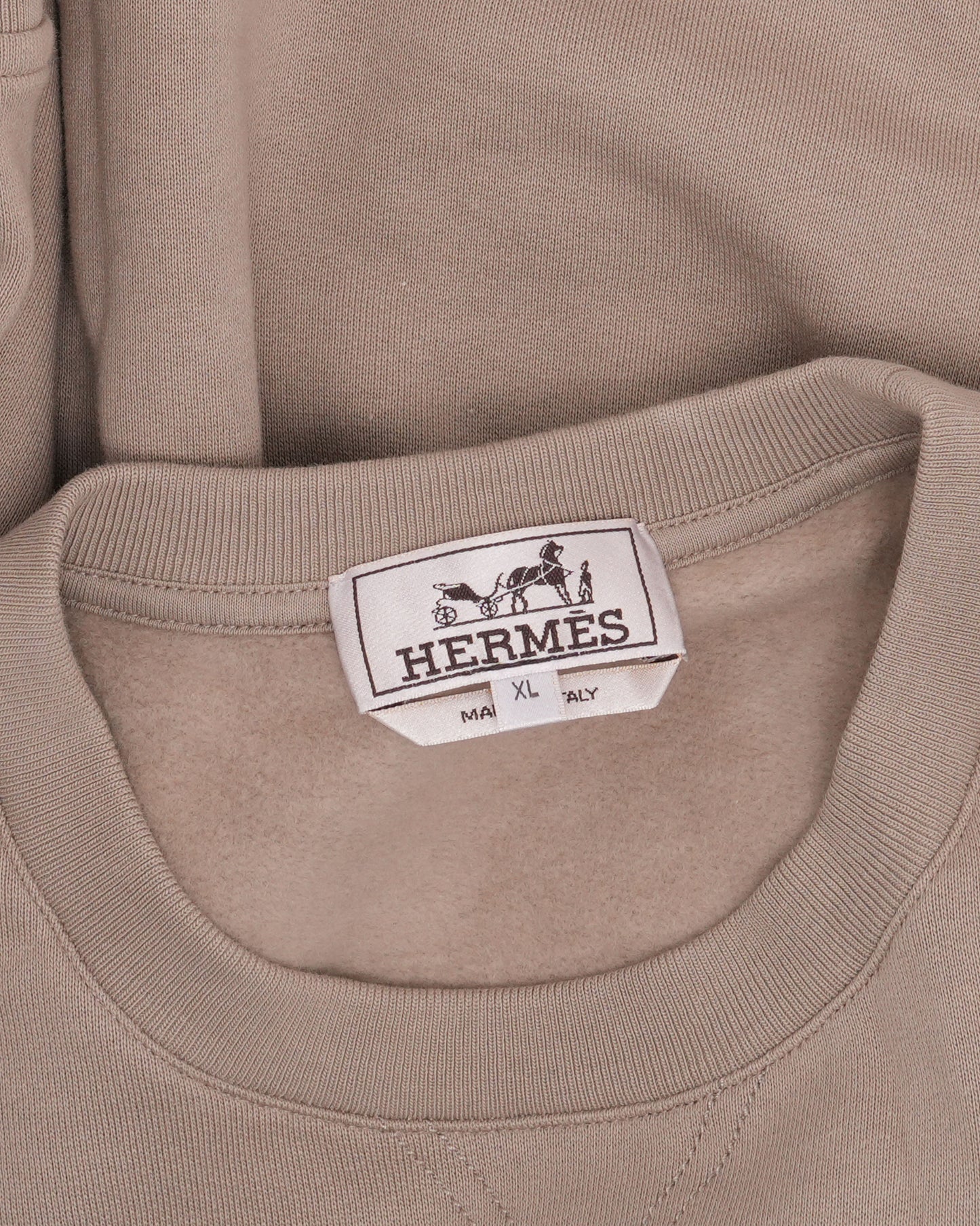 Leather Applique Short Sleeve Sweatshirt