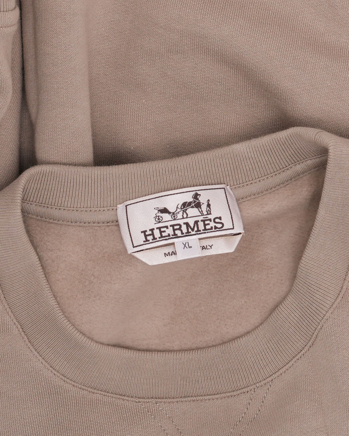 Leather Applique Short Sleeve Sweatshirt