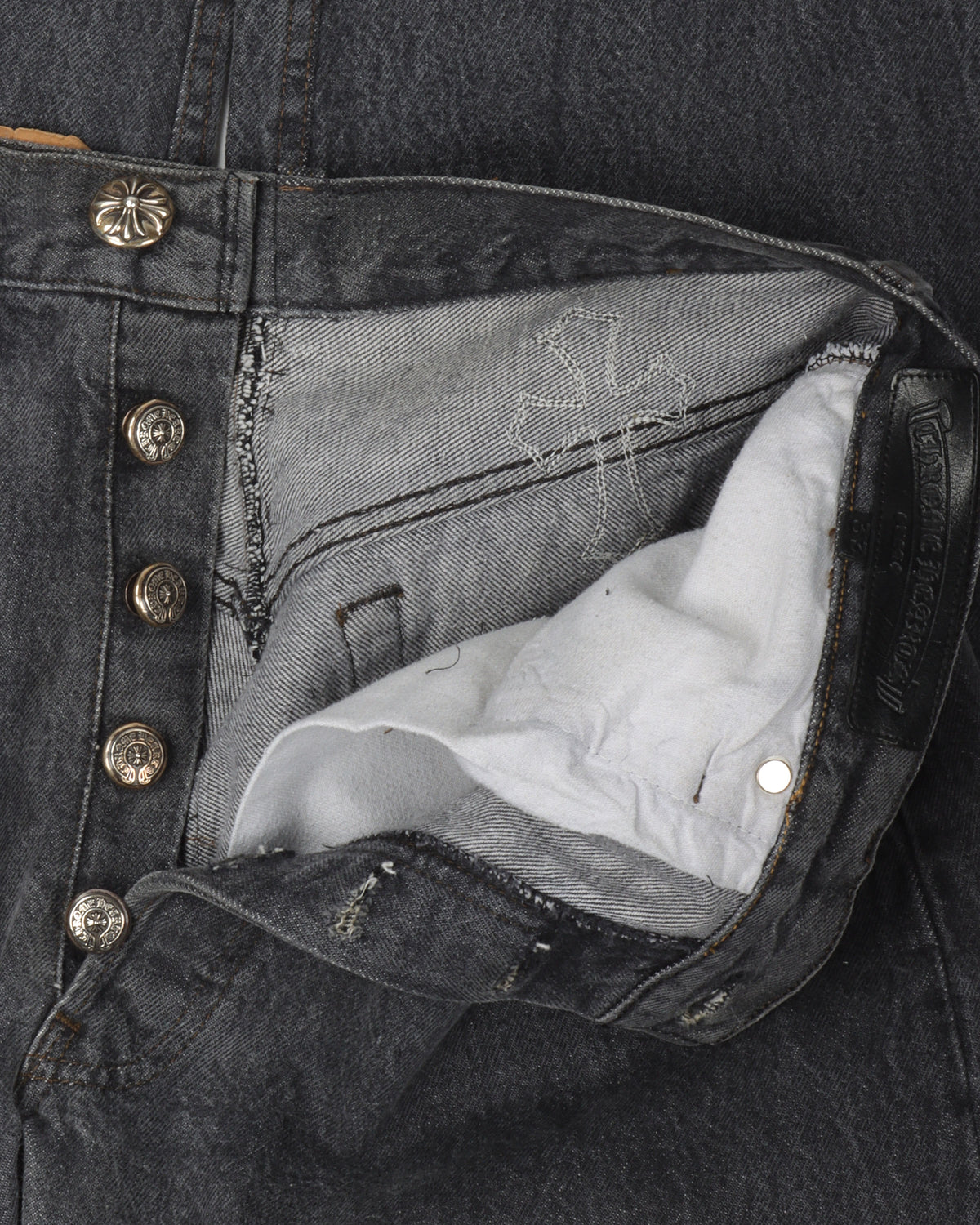 Pony Hair Cross Patch Jeans