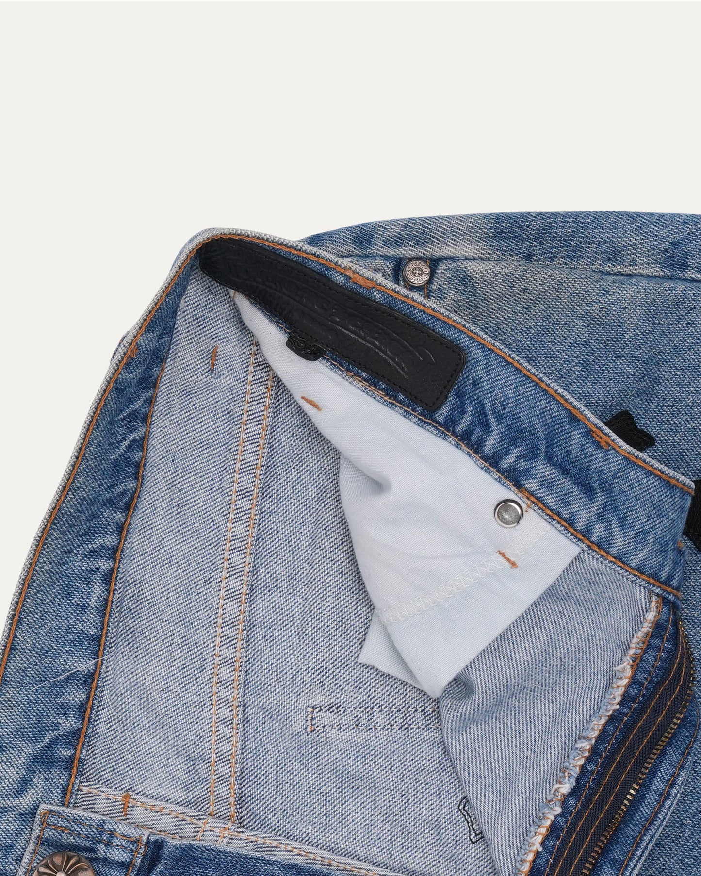 Levi's Orange Tab Cross Patch Denim Shorts