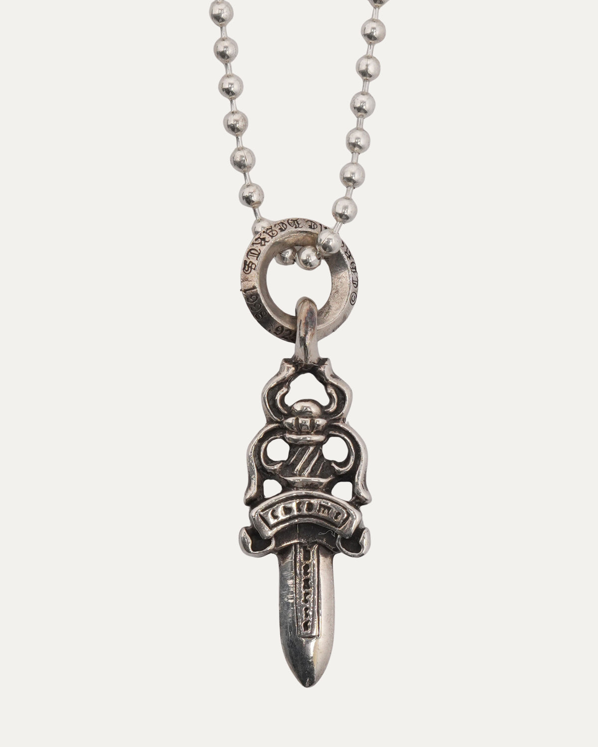 Dagger Pendant on Ball Chain