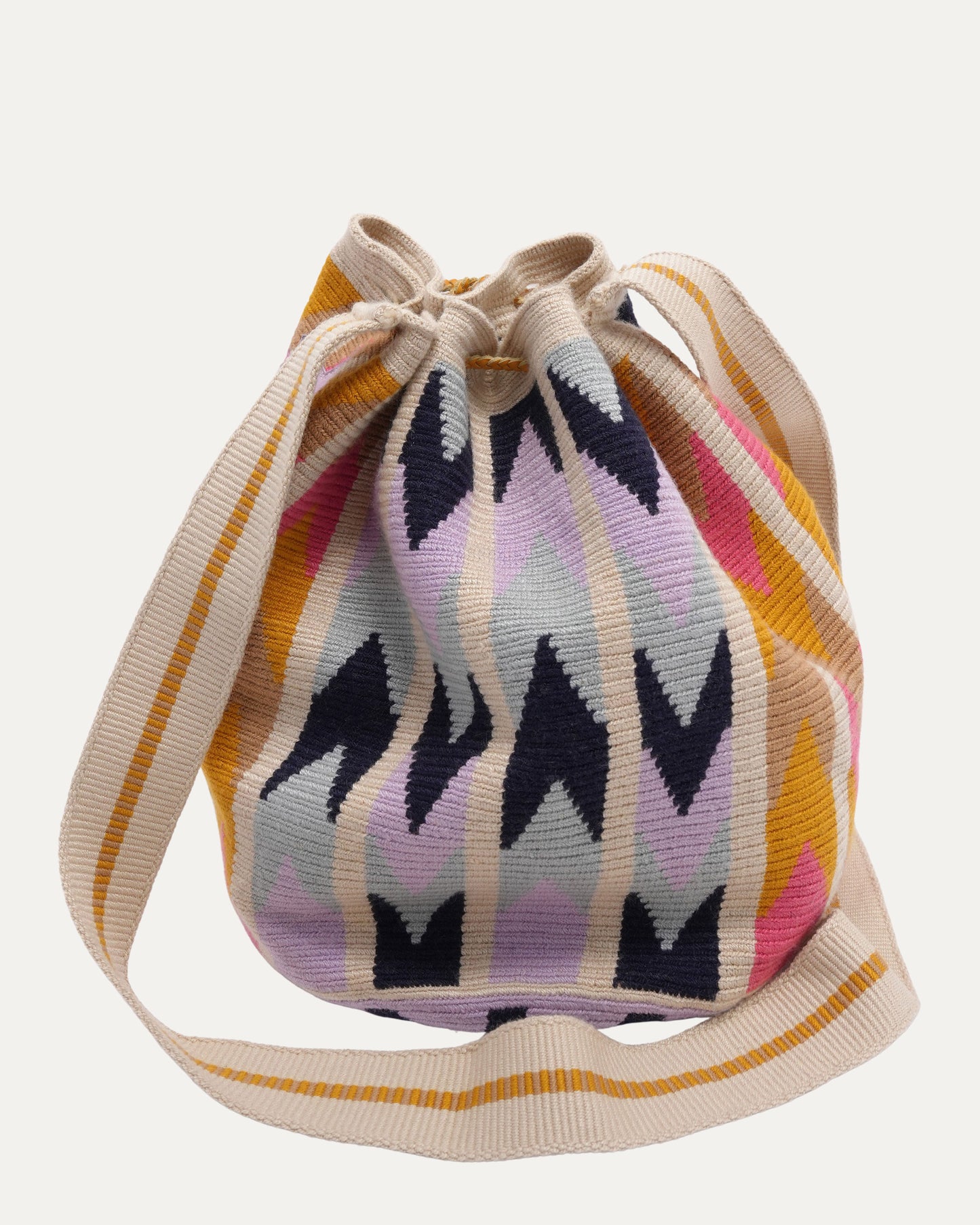 Guanabana Silver Embellished Star Patch Bucket Bag