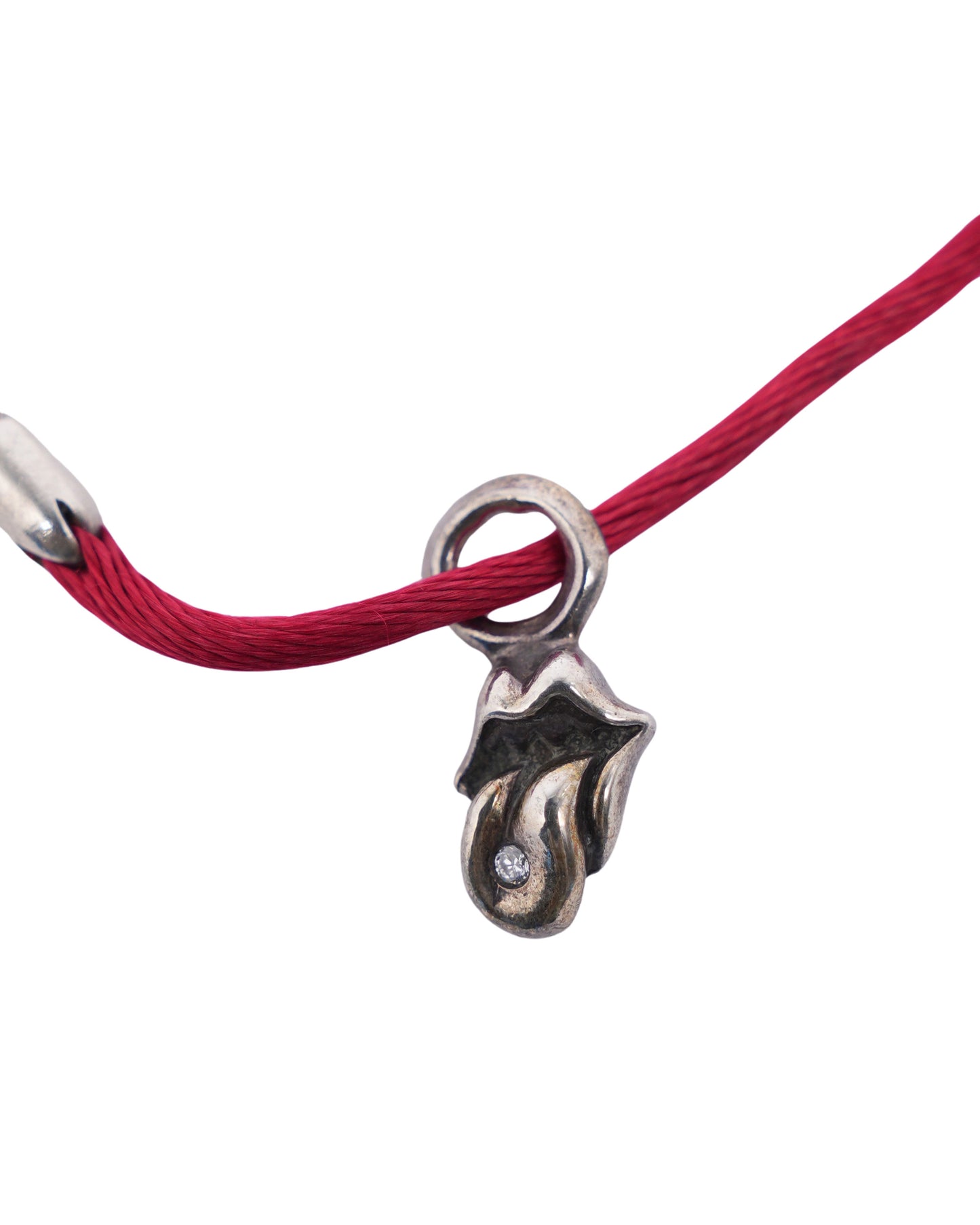 Diamond Rolling Stones Cord Bracelet