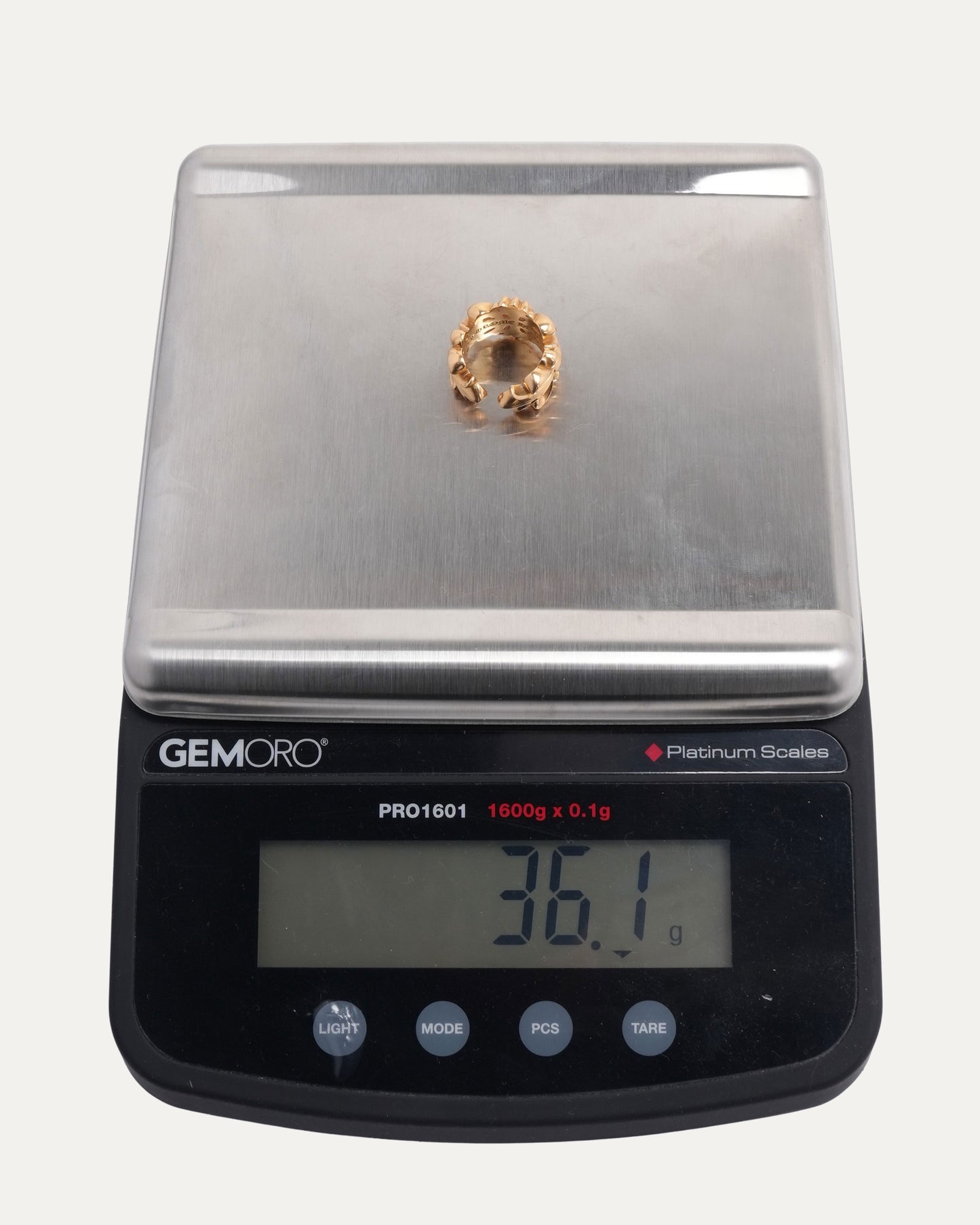 22k Gold Double Floral Ring