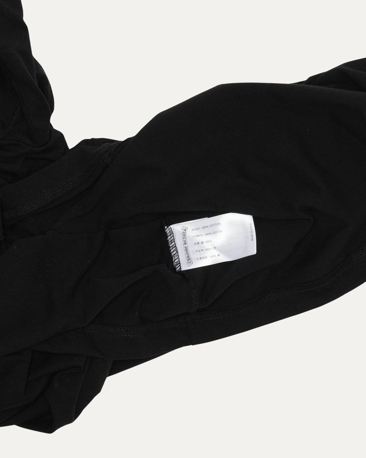 Neck Logo Long Sleeve Pocket T-Shirt
