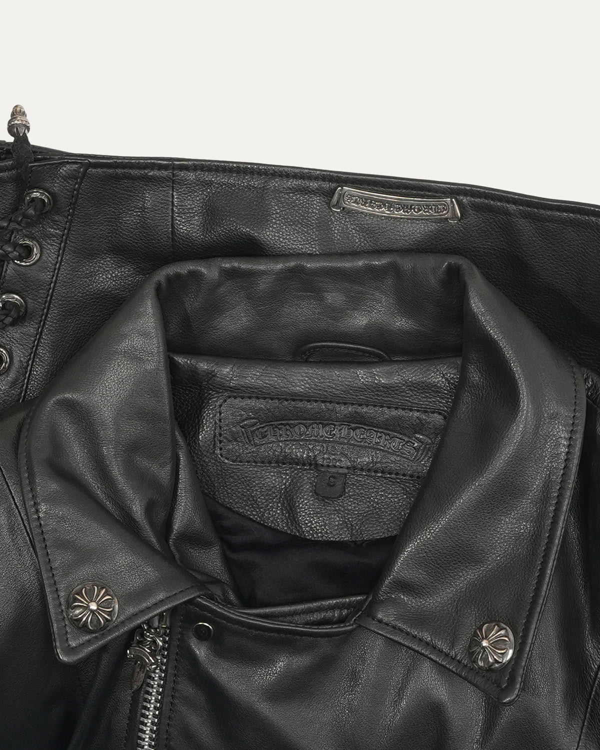 Fleur Leather Double Rider Jacket