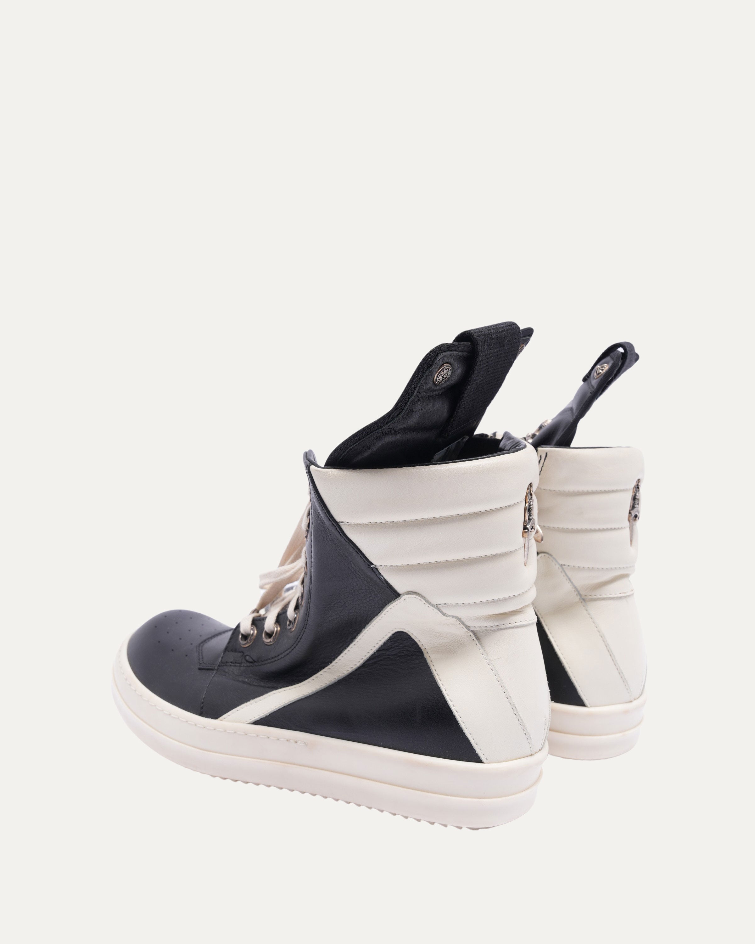 Rick Owens Silver Embellished Geobaskets