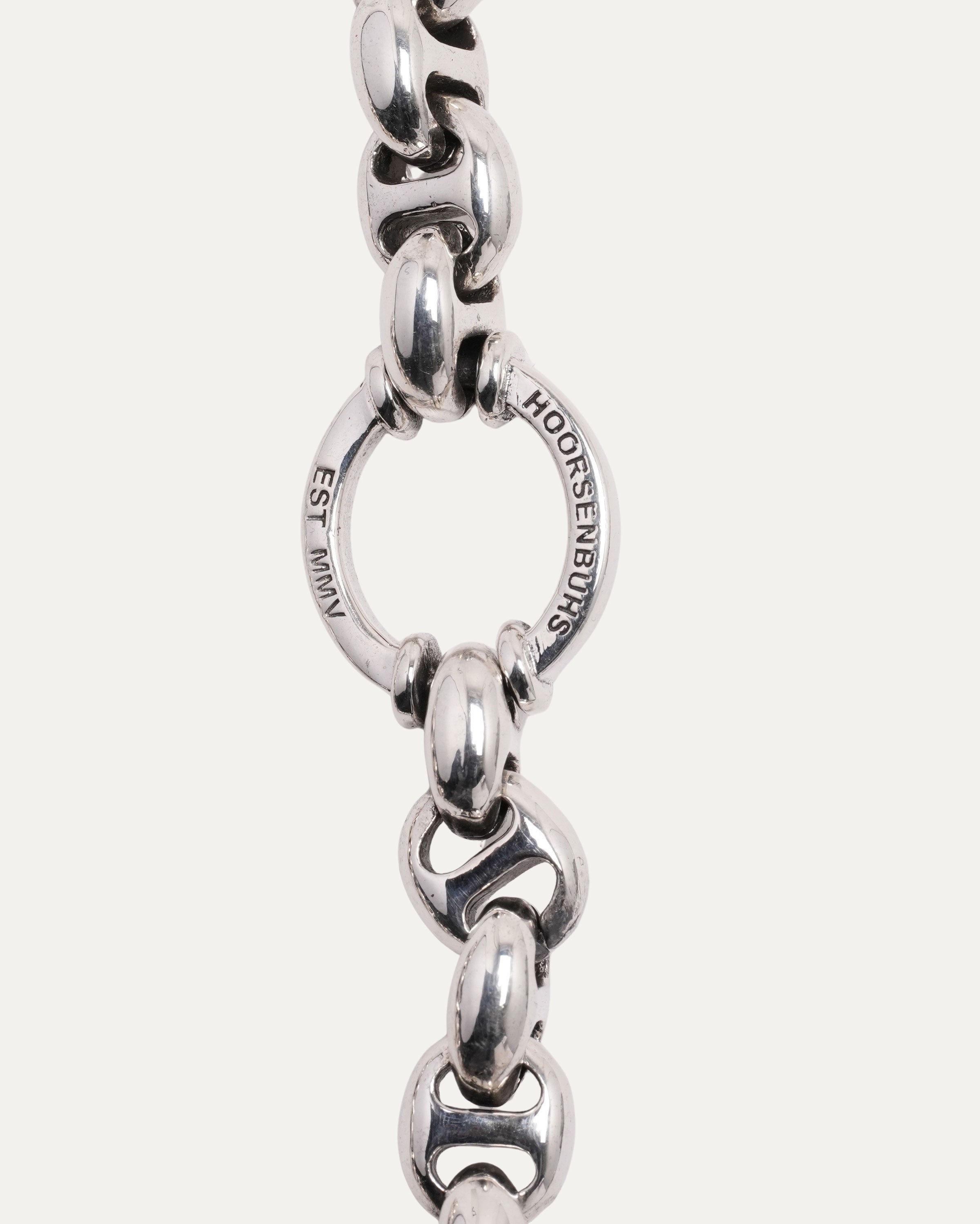 Hoorsenbuhs Open-Link Wallet Chain 10 Silver 925 White