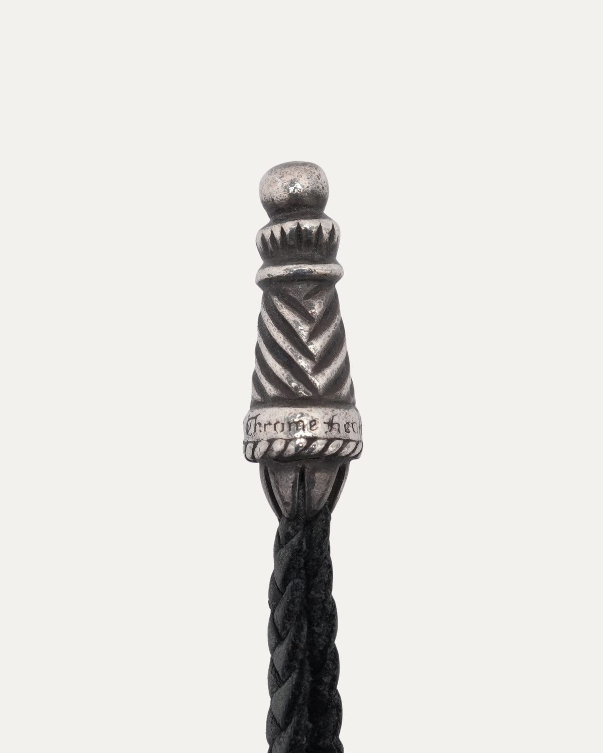 Braided Leather Phone Charm