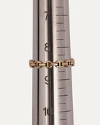 Gold Micro Dame Tri Link Ring