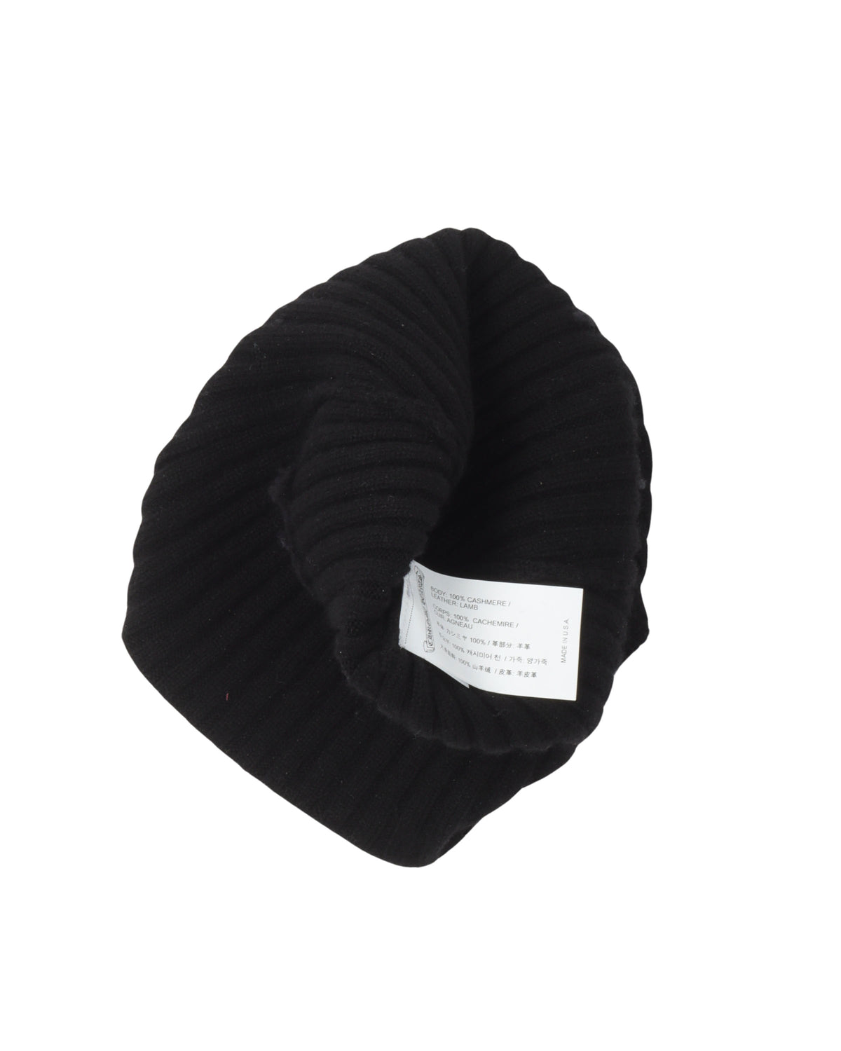Cross Patch Cashmere Beanie