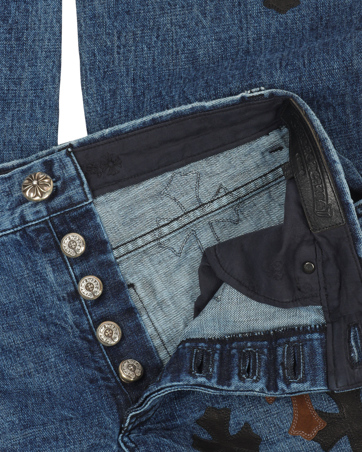 Fleur Knee Denim w/ 31 Cross Patches