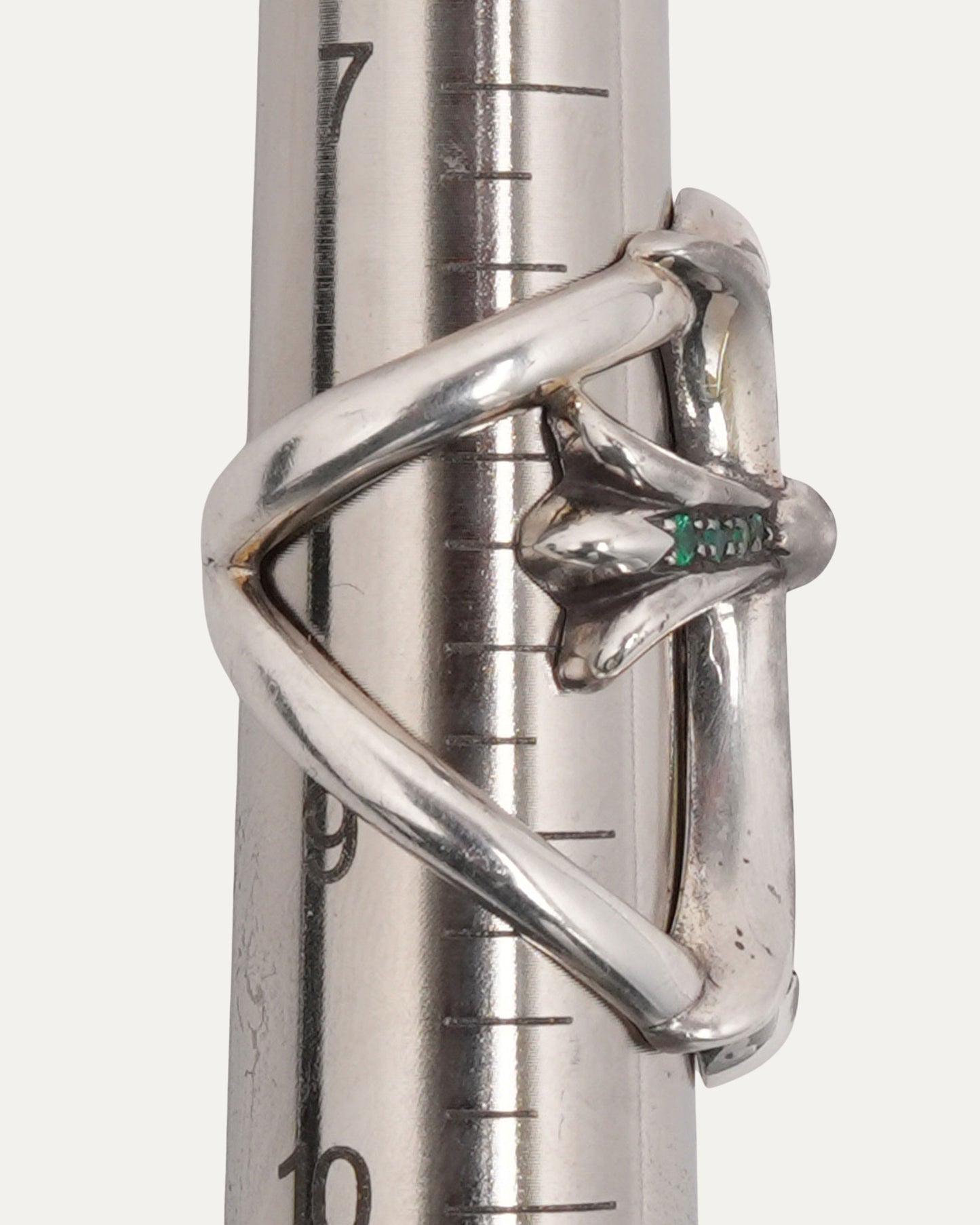 Emerald Infinity Ring