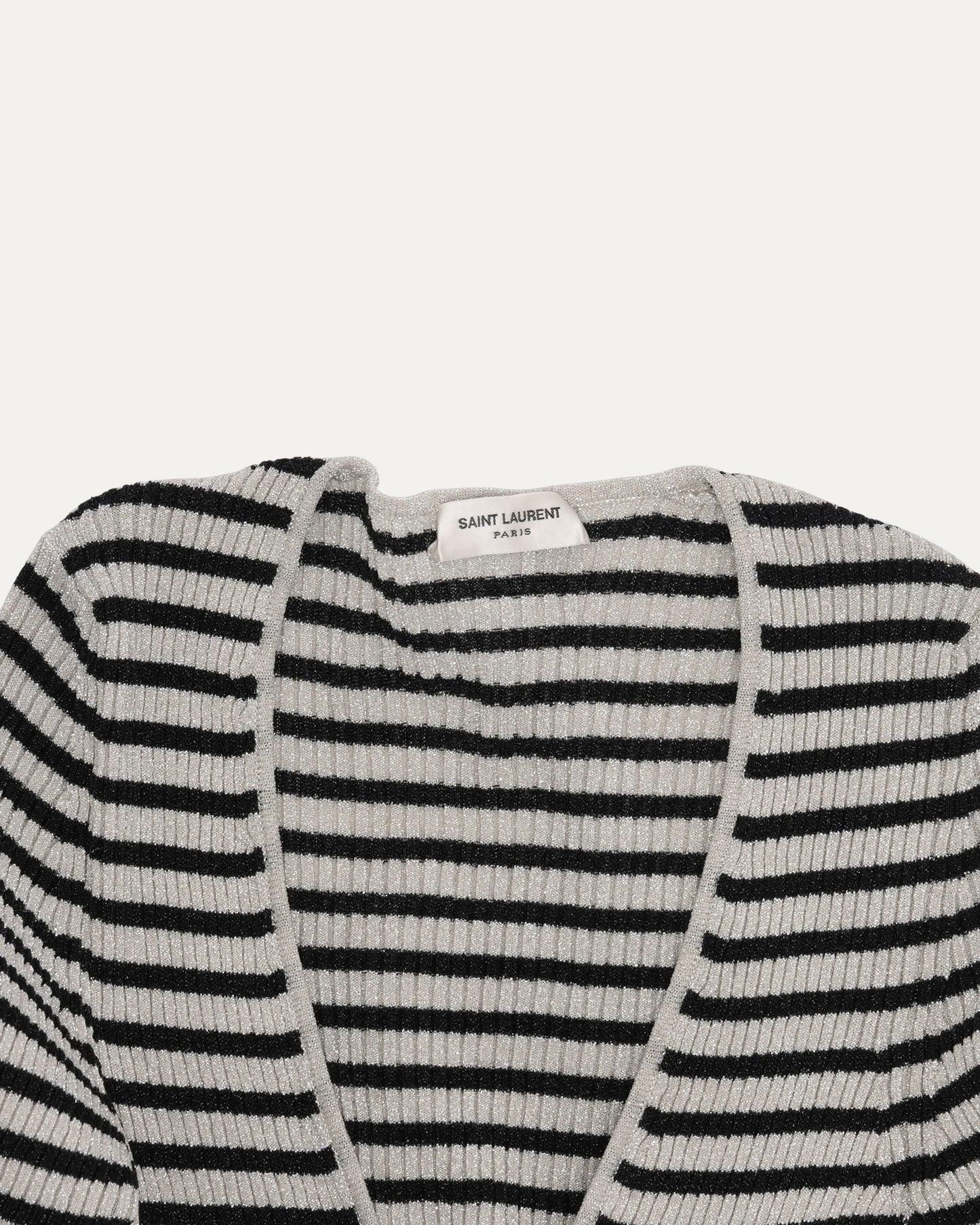 Scoop Neck Ribbed Striped Top