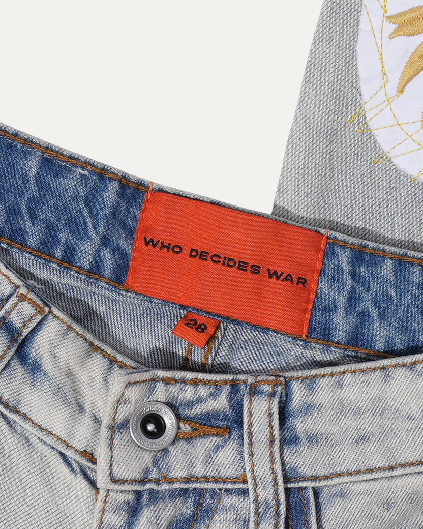 Who Decides War Patchwork Jeans