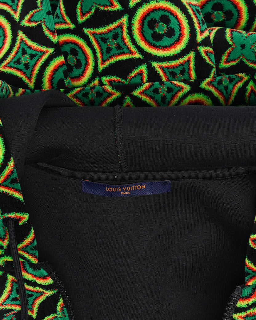 Monogram Zip Hoodie