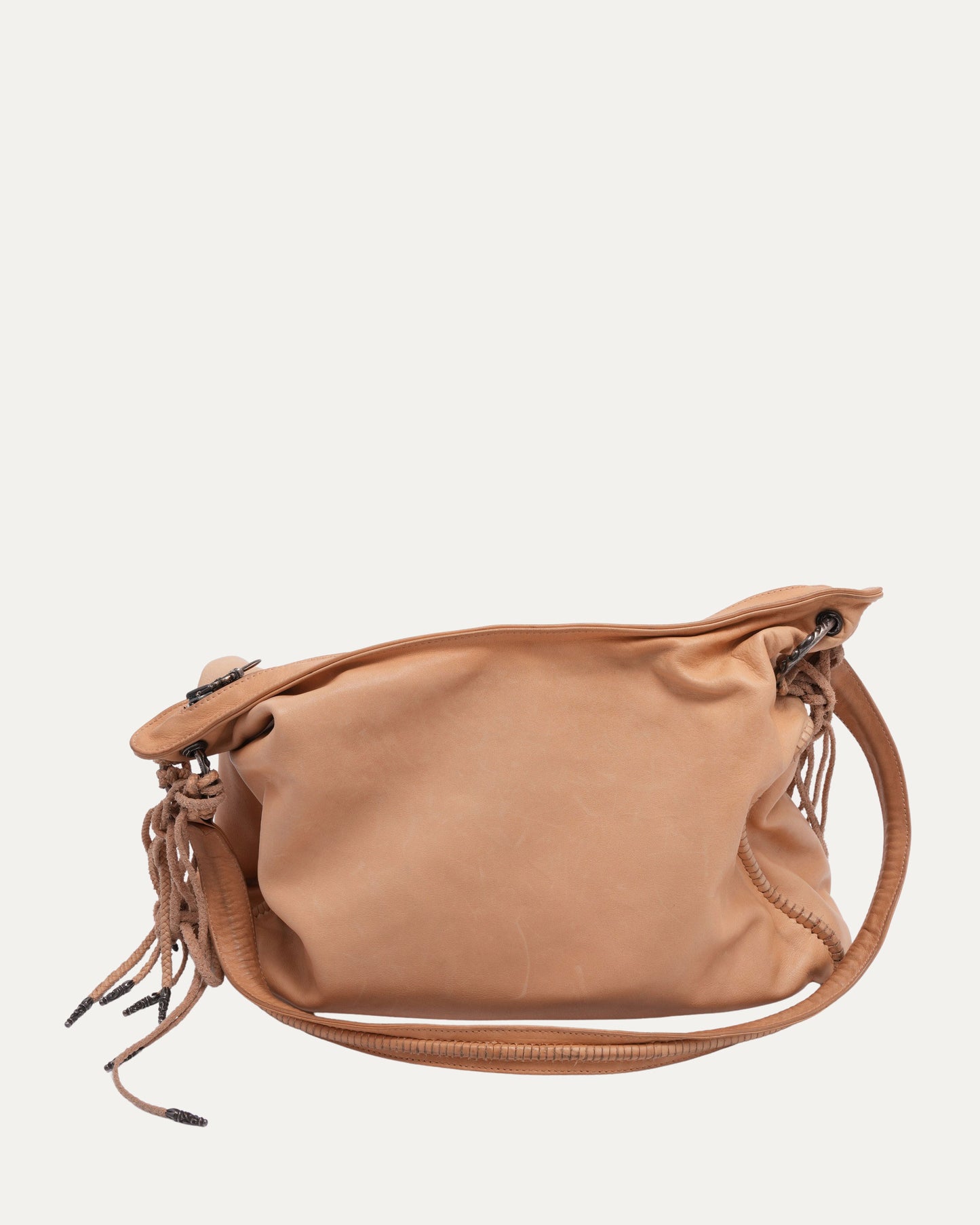 Fleur Embellished Tassel Shoulder Bag