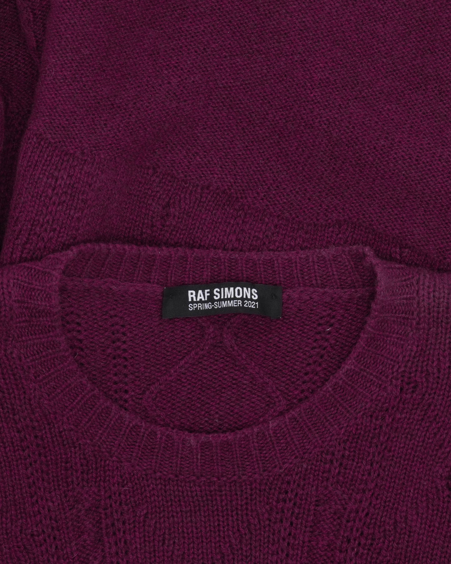 SS21 Oversized Wool Patchwork Sweater